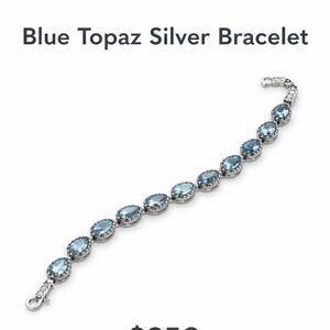 Blue Topaz Silver Bracelet